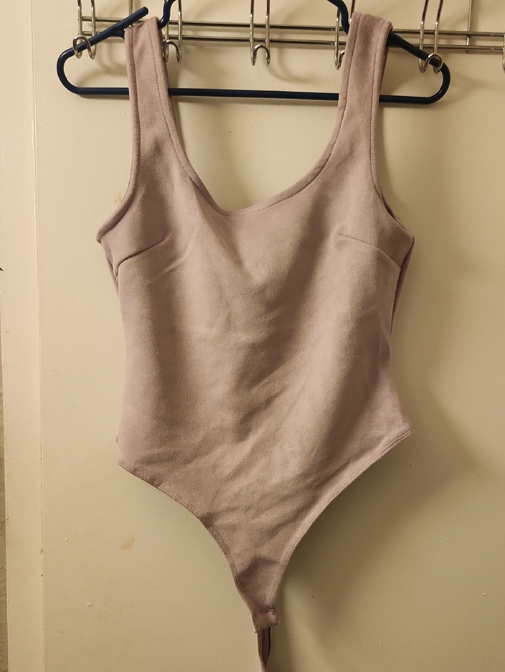Iris S Lillac Velvet Bodysuit.
